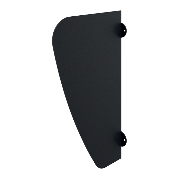 DELABIE AZA wall-hung urinal divider, matt black finish