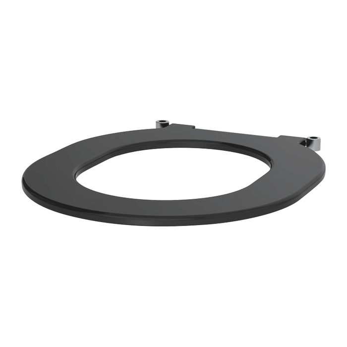 Asiento de inodoro sin tapa para WC DELABIE S21/700, antivandálico, PE negro