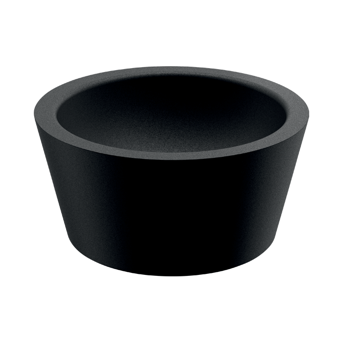 DELABIE ALGUI countertop washbasin, matt black finish