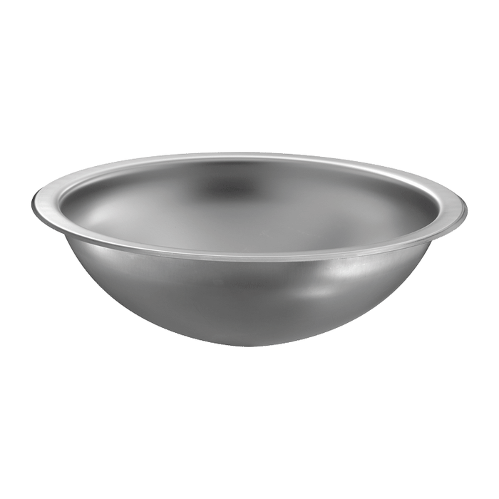 Infällt tvättställ DELABIE HEMI Ø385, blank finish