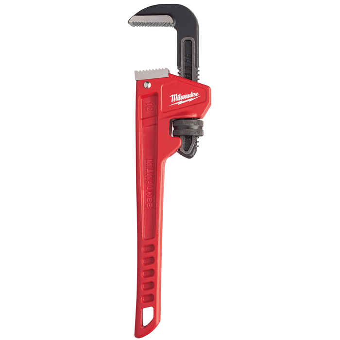 Milwaukee steel adjustable pipe wrench, 300 mm