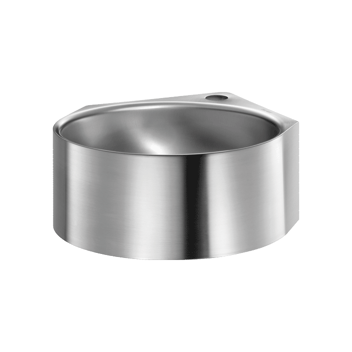 Lavabo sospeso angolare DELABIE MINIMAL, con foro Ø35
