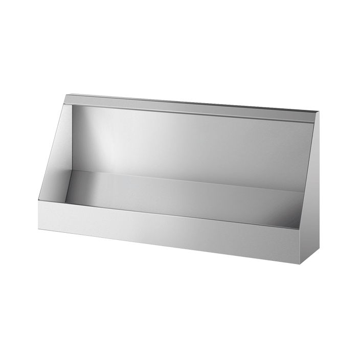 Wall-hung trough urinal, length 1200 mm