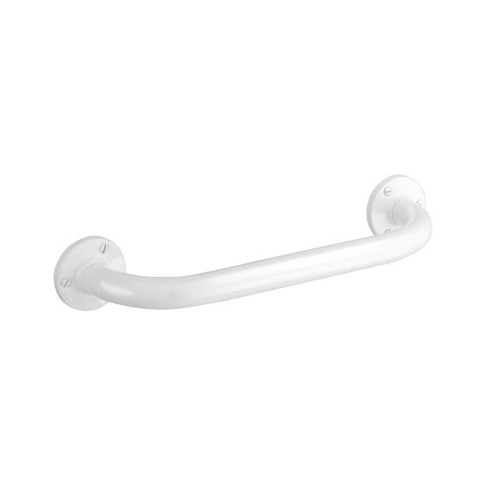 DELABIE EKO straight grab bar for people with disabilities, Ø25, length 300 mm, white epoxy stainless steel