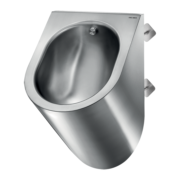 Væghængt urinal DELABIE DELTA TC, bagvægsmontering, vandalsikret