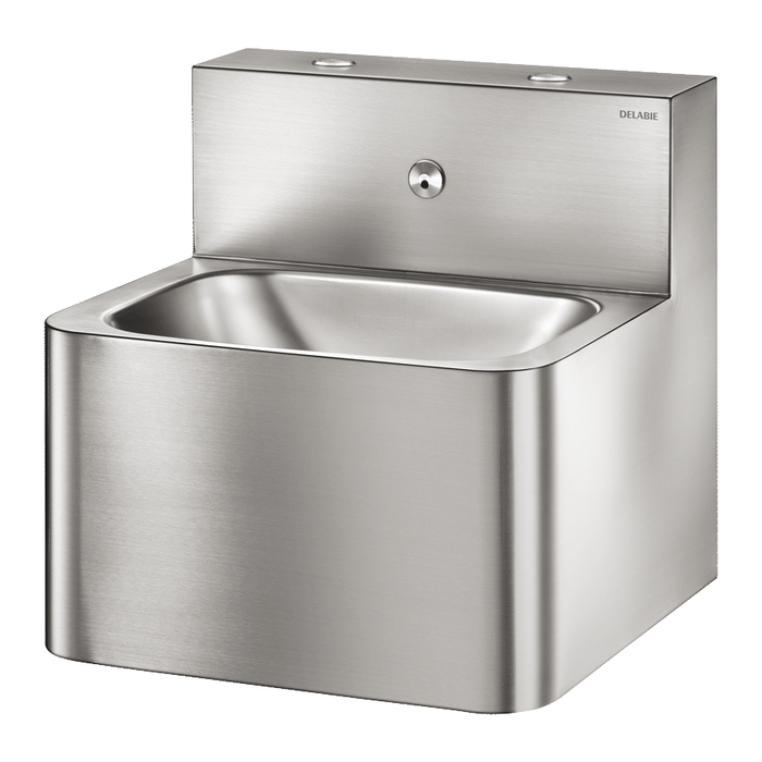 Lavabo a parete DELABIE TEK, con due pulsanti, antivandalo