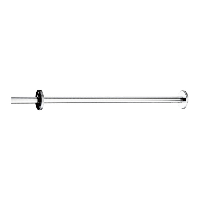 DELABIE straight shower curtain rail, Ø 20, length 1000 mm, bright polished stainless steel