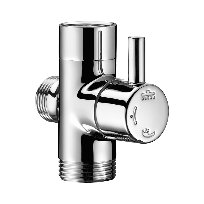 DELABIE WZ1/2″ sıva üstü yön değiştirici, sabit ağızlıktan veya el duşundan akış ayarlamak için