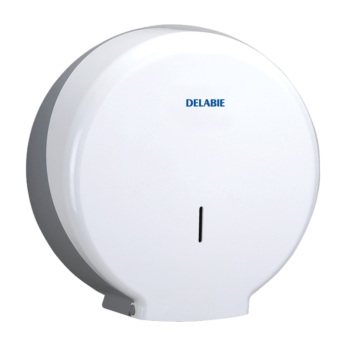 Toiletrolhouder 400 m DELABIE, wit ABS