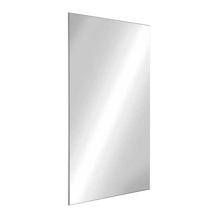 Nerozbitné zrcadlo DELABIE, rozměry 590 × 970 × 11 mm, leštěný nerez