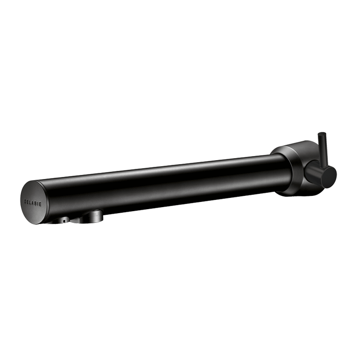 DELABIE BLACK BINOPTIC MIX TC wall-mounted electronic mixer, M3/8