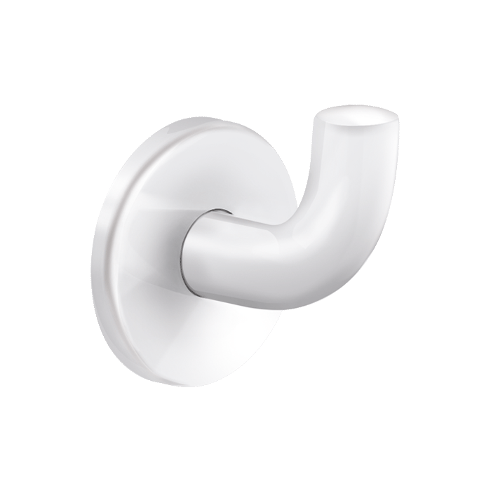 DELABIE coat hook, short model, white nylon