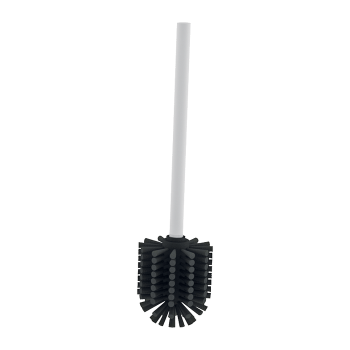 DELABIE WC brush with holder, matte white epoxy stainless steel