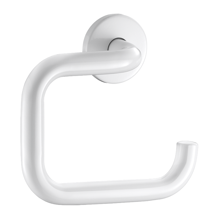 Porte-rouleau type U DELABIE, inox époxy blanc