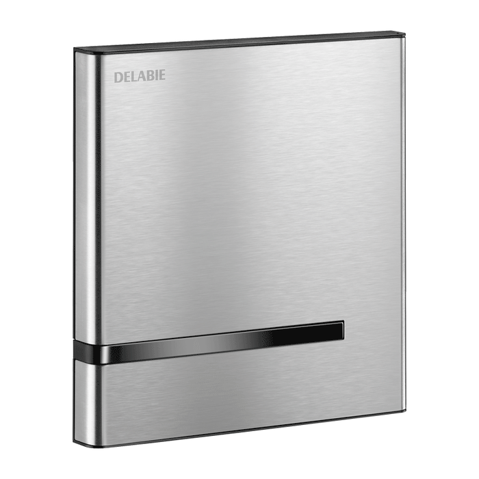 DELABIE TEMPOMATIC 4 control plate for urinals, 230/6V mains supply, brushed stainless steel