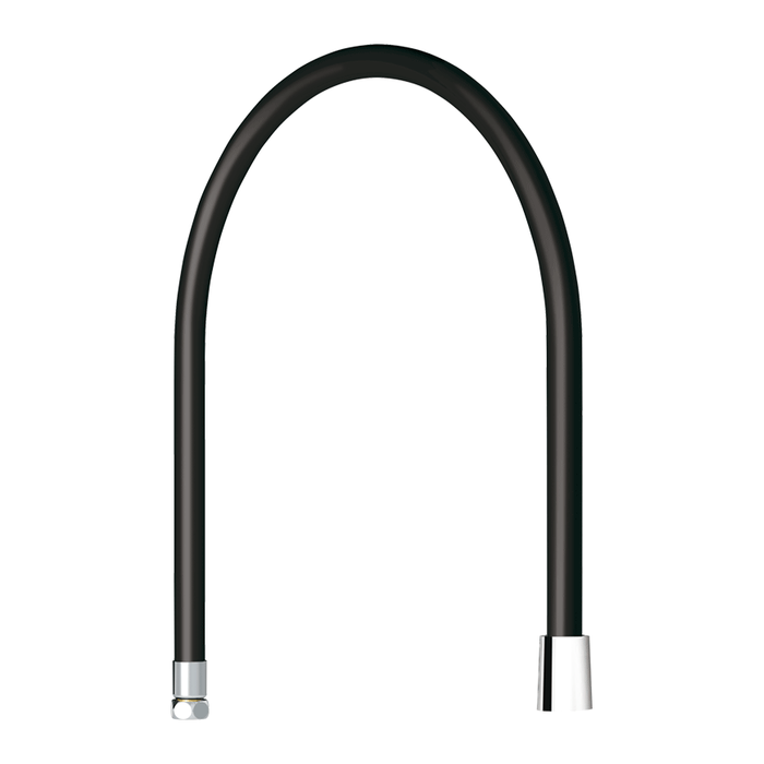 Keukenslang DELABIE, versterkt, food-grade, WW1/2″, zwart, lengte 550 mm
