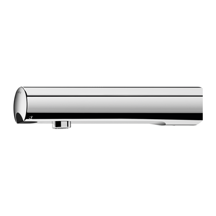 Robinet électronique mural DELABIE TEMPOMATIC 4 pour lavabo, M1/2″, alimentation secteur encastrée 230/6V, raccordement encastré, longueur de bec 190 mm