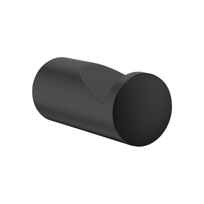 DELABIE wall-mounted single coat hook, matte black epoxy stainless steel