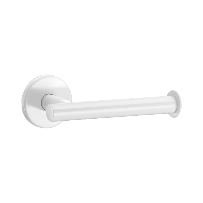 Porte-rouleau mural simple DELABIE, inox époxy blanc