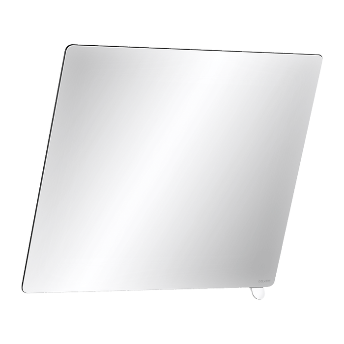 Espejo basculante DELABIE para personas con discapacidad, con asa de nylon blanco, 600 × 500 mm