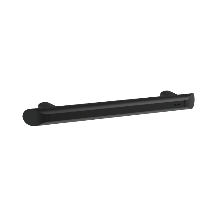 Lige støttegreb DELABIE Be-Line®, for handicappede, Ø35, afstand 300 mm, matsort epoxy aluminium