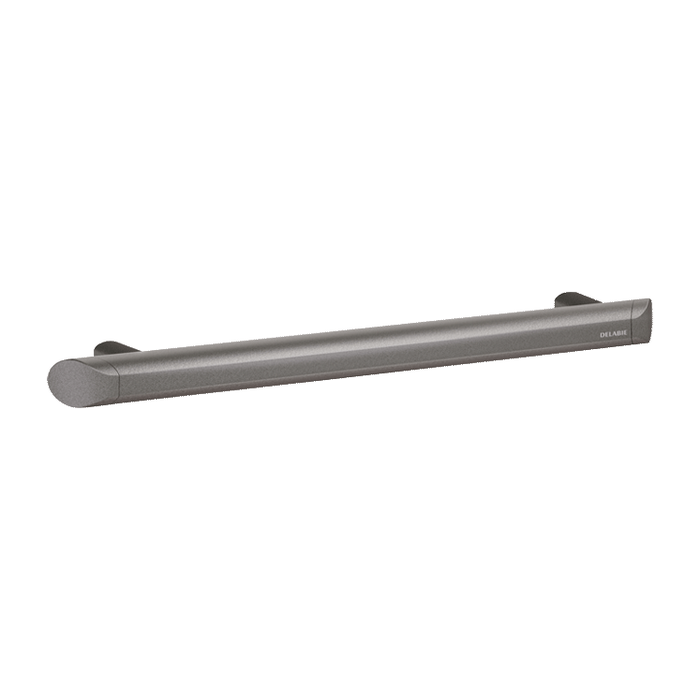 Lige støttegreb DELABIE Be-Line®, for handicappede, Ø35, afstand 500 mm, antracit metallisk epoxy aluminium