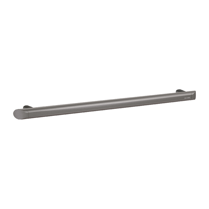 Lige støttegreb DELABIE Be-Line®, for handicappede, Ø35, afstand 600 mm, antracit metallisk epoxy aluminium