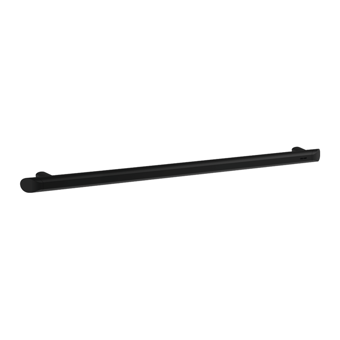 Lige støttegreb DELABIE Be-Line®, for handicappede, Ø35, afstand 900 mm, matsort epoxy aluminium