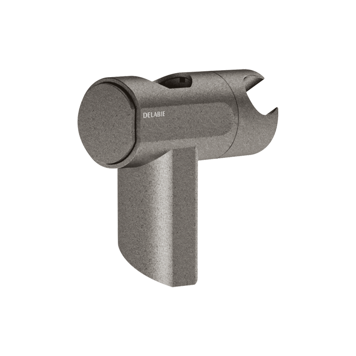 Duschhandtagshållare DELABIE Be-Line®, montering på duschhandtag, antracitmetallic