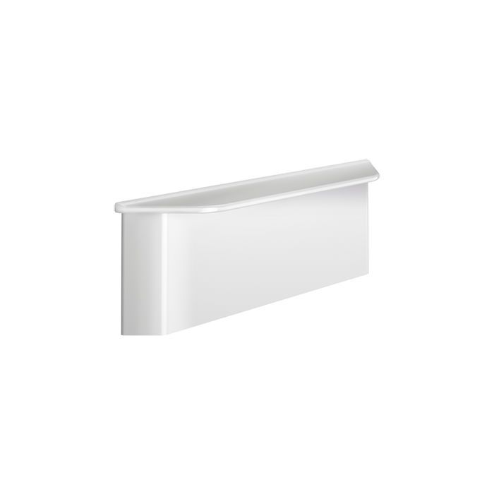 DELABIE Be-Line® wall shelf, conceals fixings after shower seat removal, with mounting plate, matte white