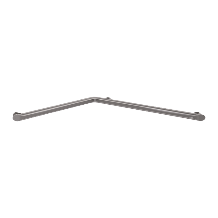 Barre de douche d'angle DELABIE Be-Line®, pour PMR, aluminium anthracite métallisé