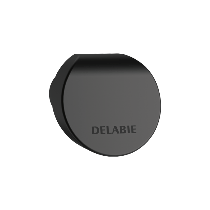 DELABIE Be-Line® wall-mounted coat/towel hook, matte black epoxy aluminium