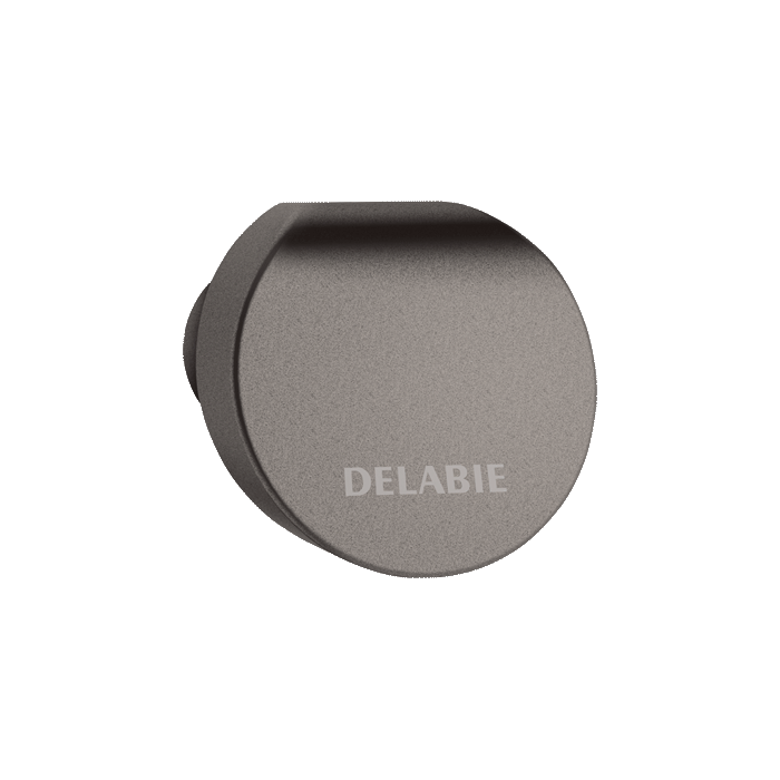 DELABIE Be-Line® wall-mounted coat/towel hook, metallic anthracite epoxy aluminium