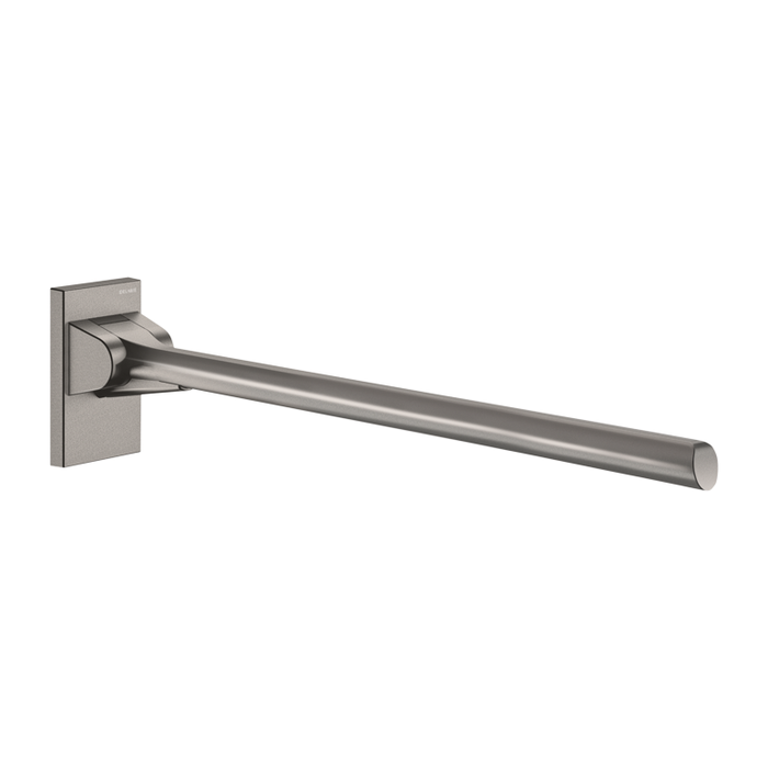 Vipbart støttegreb DELABIE Be-Line®, for handicappede, Ø42, længde 650 mm, antracit metallisk epoxy aluminium