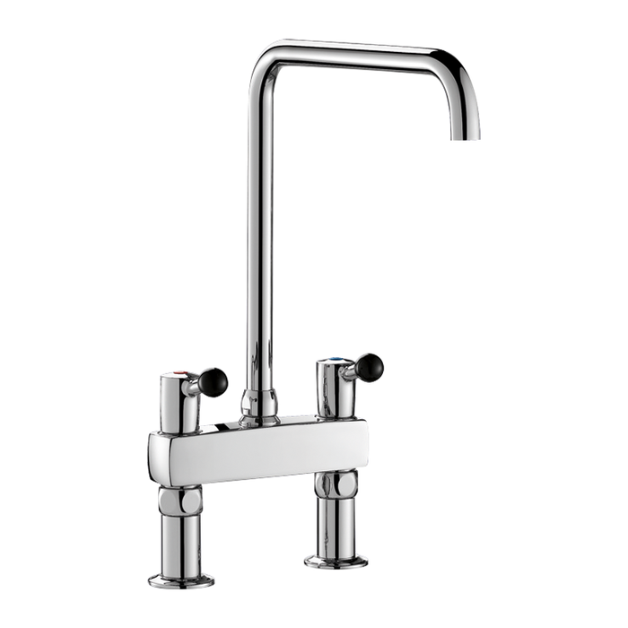 DELABIE deck-mounted two-hole mixer M3/4