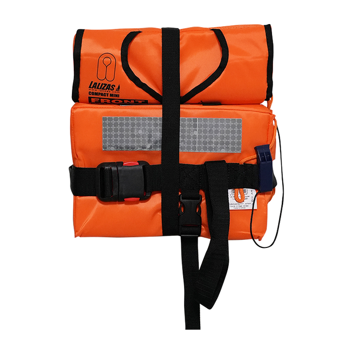 LALIZAS Compact Mini sammenfoldelig redningsvest til voksne, orange