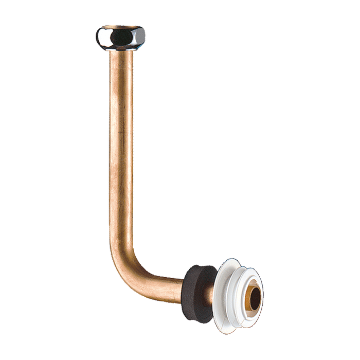 Inbyggt inloppsrör DELABIE för standardurinal eller med integrerat vattenlås, W1/2″, Ø35