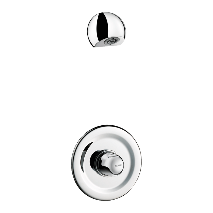 DELABIE shower set with concealed time flow TEMPOMIX mixer, M1/2