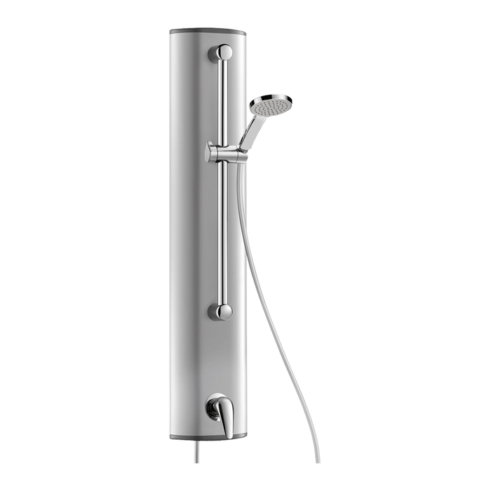 DELABIE mechanical shower panel with single lever mixer and handset on slider, concealed M1/2
