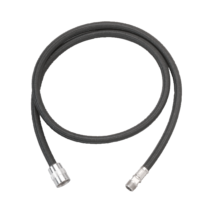 Flexível para chuveiro de mão de lava-louça DELABIE, comprimento 1500 mm, nylon preto