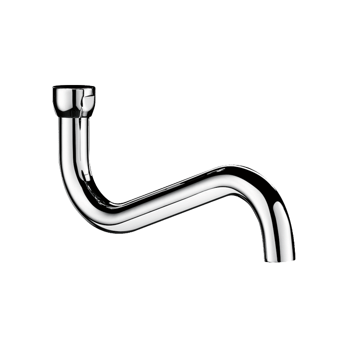 Bica inferior giratória DELABIE, em forma de S, 3/4″, comprimento da bica 300 mm