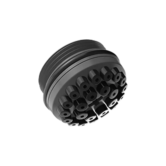 Spray nozzle with diffused jet, instead of nozzle on DELABIE ROUND, TONIC JET and GYM shower heads