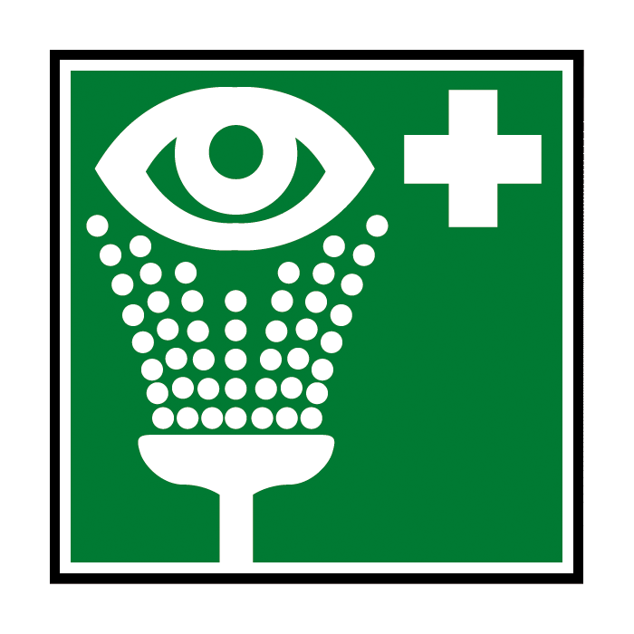 Information sign EYEWASH STATION, standardized