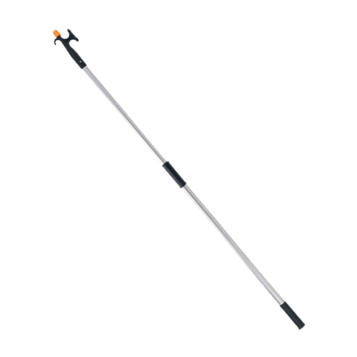 Telescopic boat hook LALIZAS with double hook, aluminum, 67 - 101 cm, black