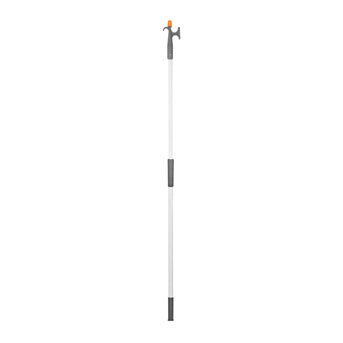 Telescopic boat hook Nuova Rade with double hook, aluminum, 118 - 196 cm, grey