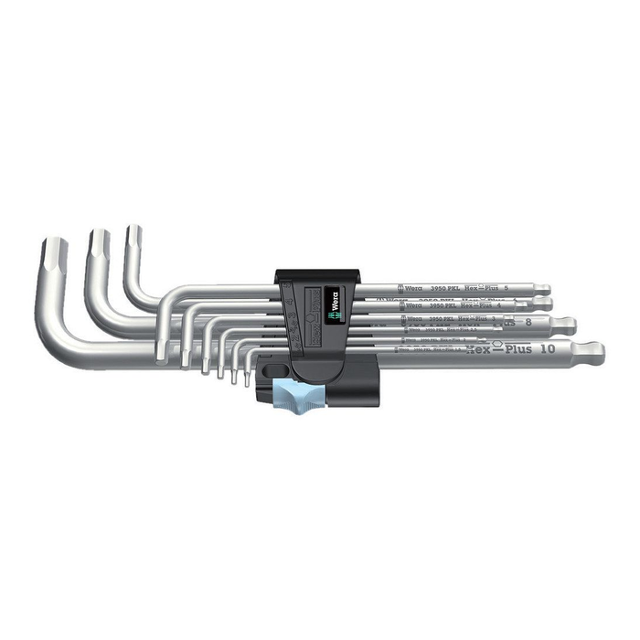 Wera 3950/9 Hex-Plus RVS 1 Stiftsleutelset