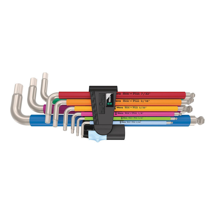 Wera 3950/9 Hex-Plus Multicolour Imperial Stainless 1 Hex Key Set