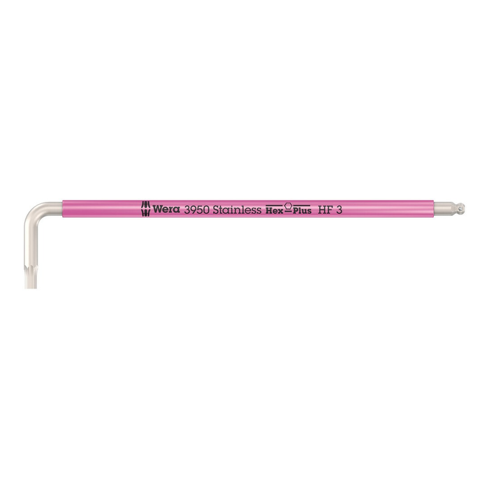 Wera 3950 SPKL Multicolour HF Stainless Steel Hex Key 3.0 mm