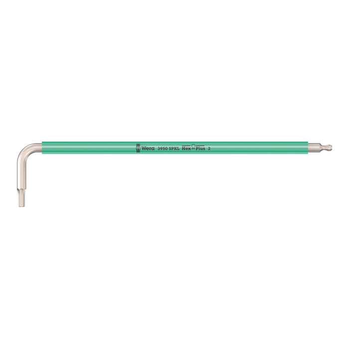 Wera 3950 SPKL Multicolour Stainless Steel Hex Key with ball end 2.0 mm