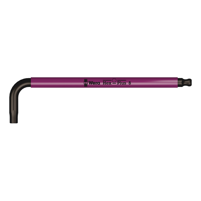 Wera 950 SPKL Multicolour long L-key with ball end 8.0 mm
